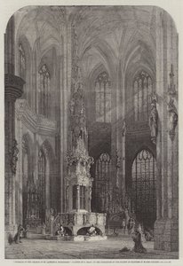 Interieur van de kerk van St. Lawrence, Neurenberg